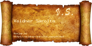 Veidner Sarolta névjegykártya